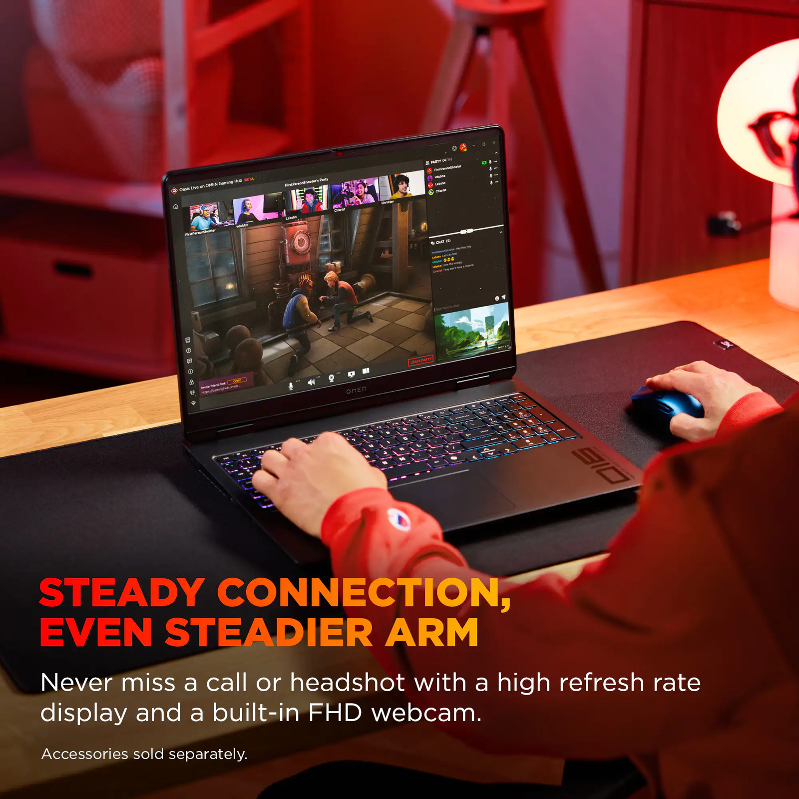 HP OMEN – 16″ 2K 144Hz Gaming Laptop – AMD Ryzen 9 8940HX – 32GB DDR5 Memory …