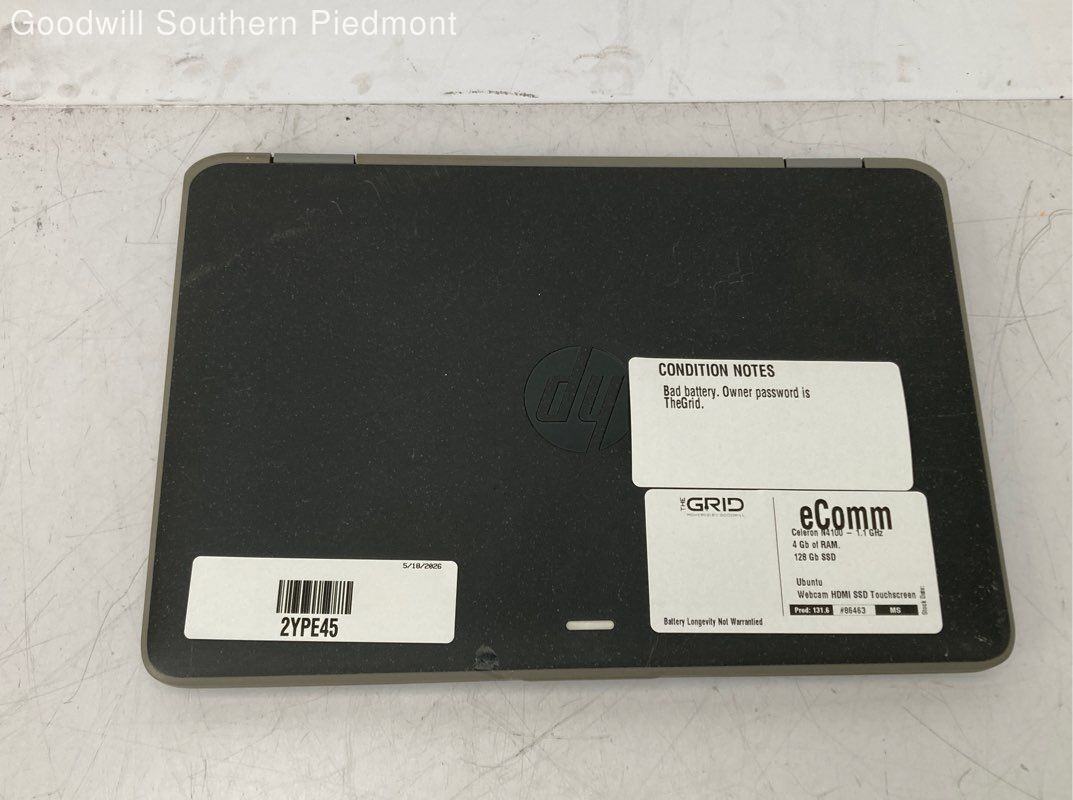 HP ProBook x360 Celeron N4100 1.1GHz 4GB RAM 128Gb SSD – Tested