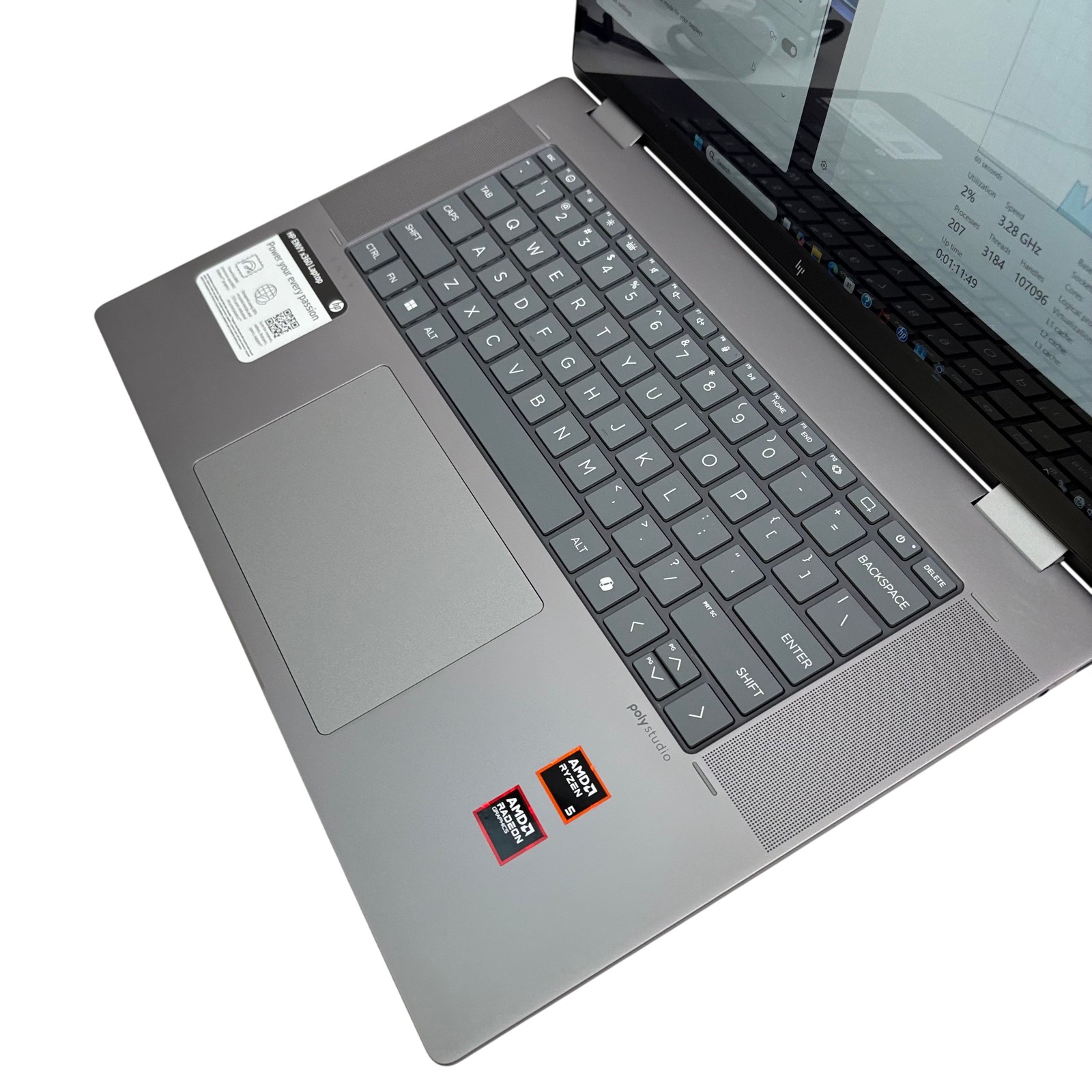 HP Envy x360 16-ad0013dx Win 11 AMD Ryzen 5 8640HS 3.5GHz 8GB RAM 512GB SSD 16”