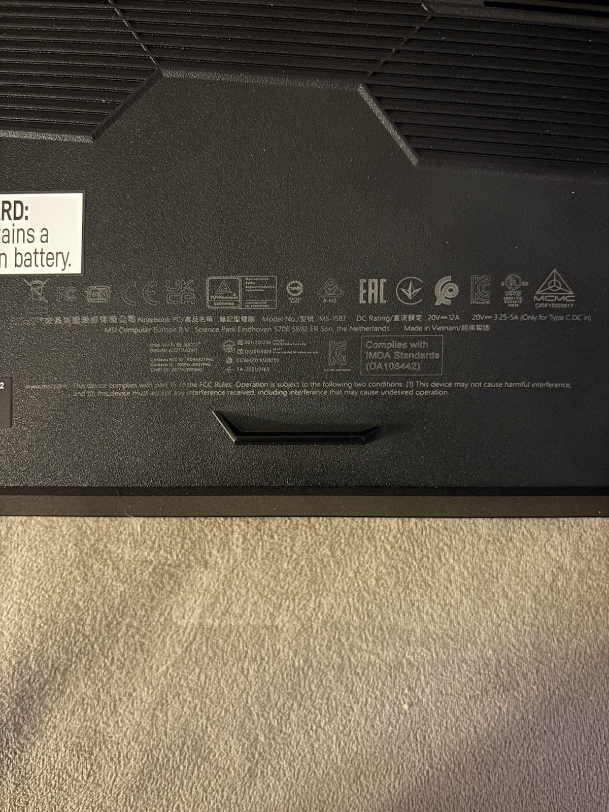 MSI Laptop Katana 15 HX B14WGK +QHD 15.6″ Intel Core i9-14900HX 1TB RTX 5070