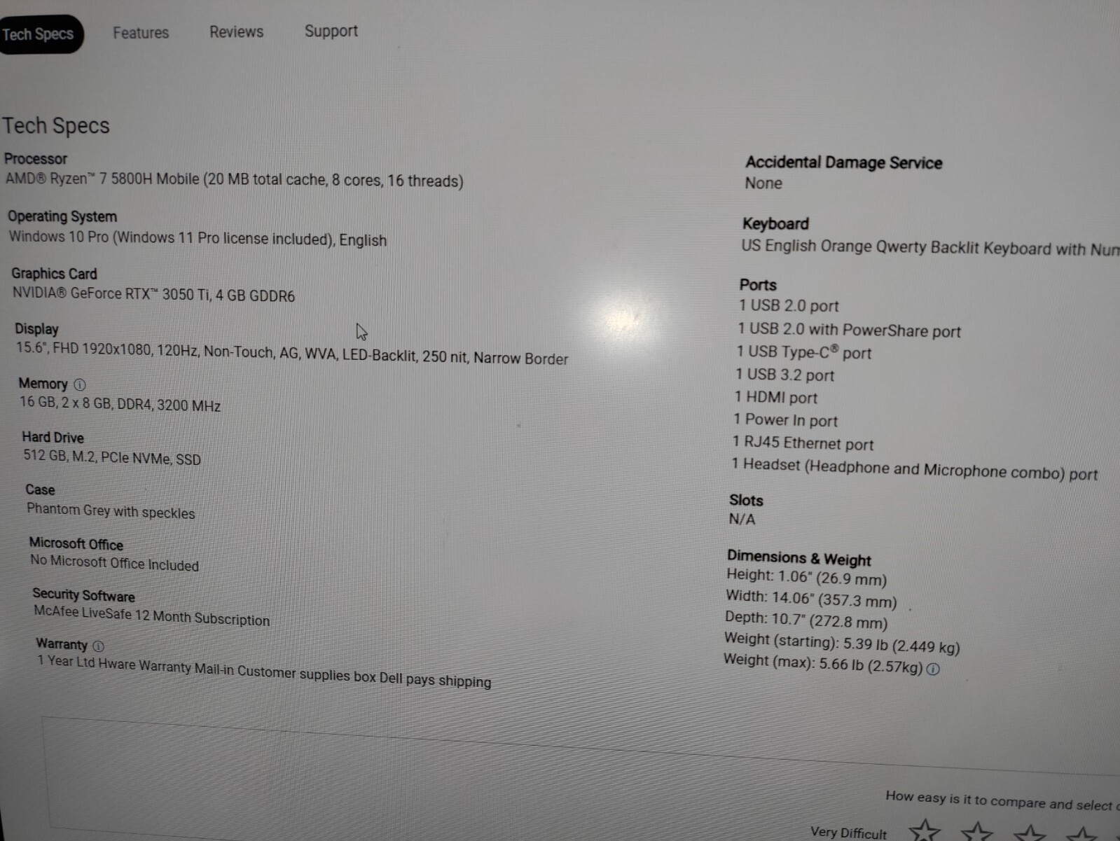 Dell G15 5515 Laptop | 15.6” 1920×1080|FHD|Ryzen|7-5800H Flawless Condition