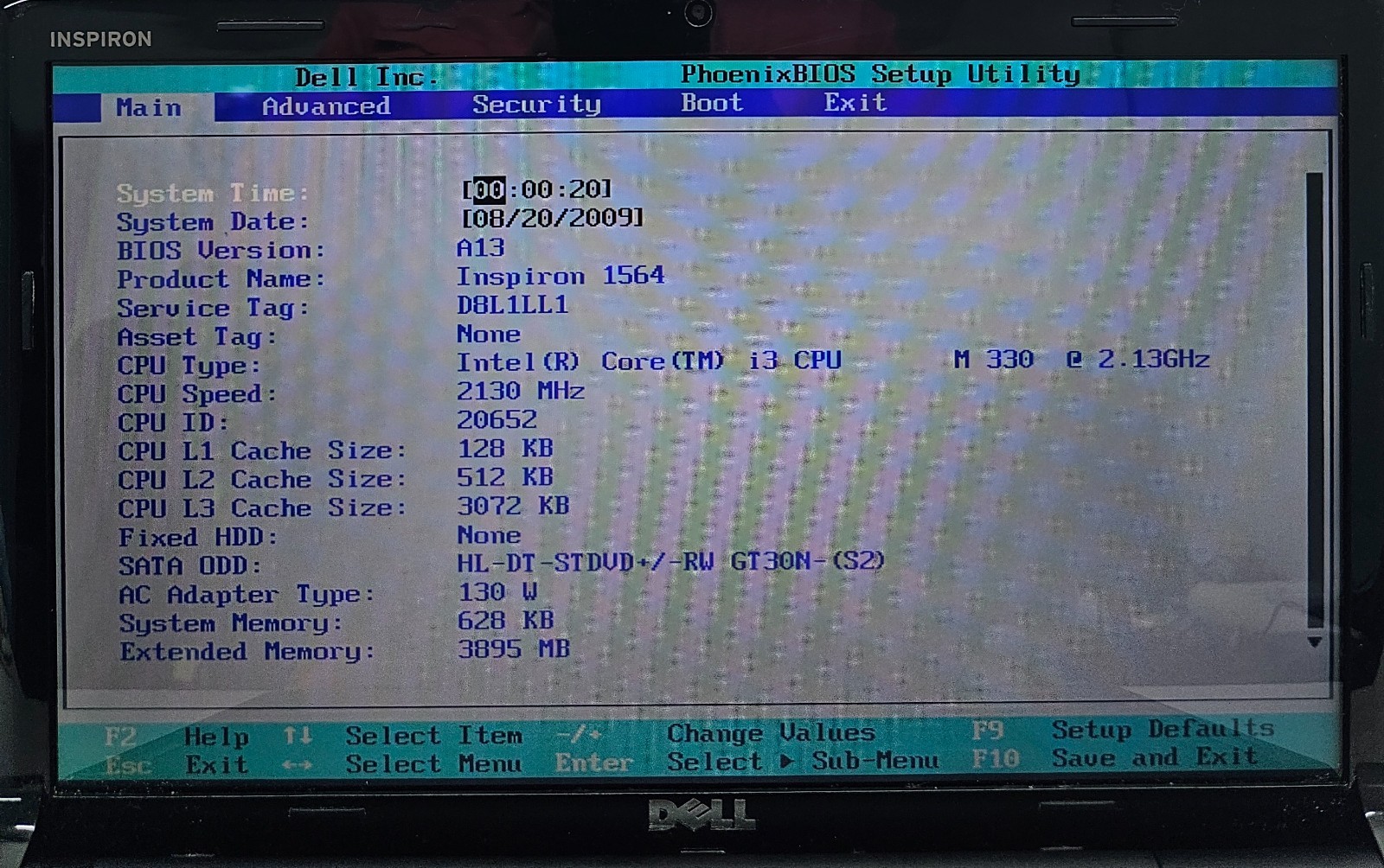 Dell Inspiron 1564 15.6″ Laptop Intel Core i3-330M 4GB Ram NO HD/OS (FL)