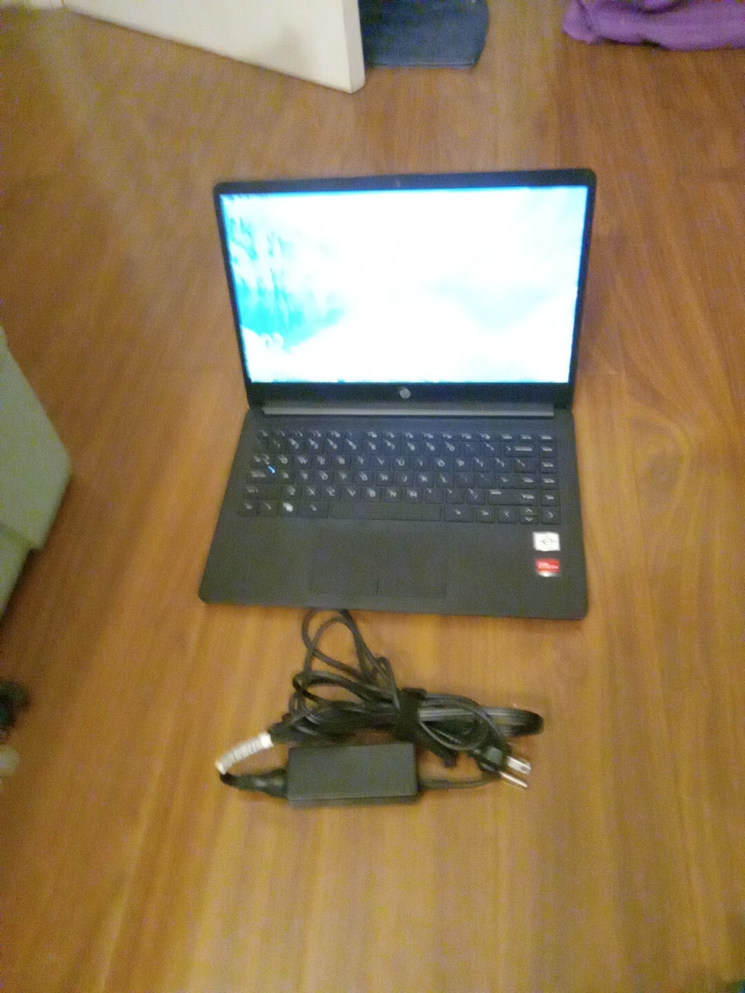hp notebook 15 used, black good condition  with Charging Cord.