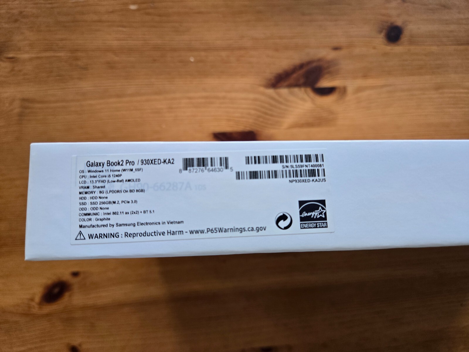 Samsung Galaxy Book2 Pro 13.3″ (256GB SSD, Intel Core i5 12th Gen., 64 bit os