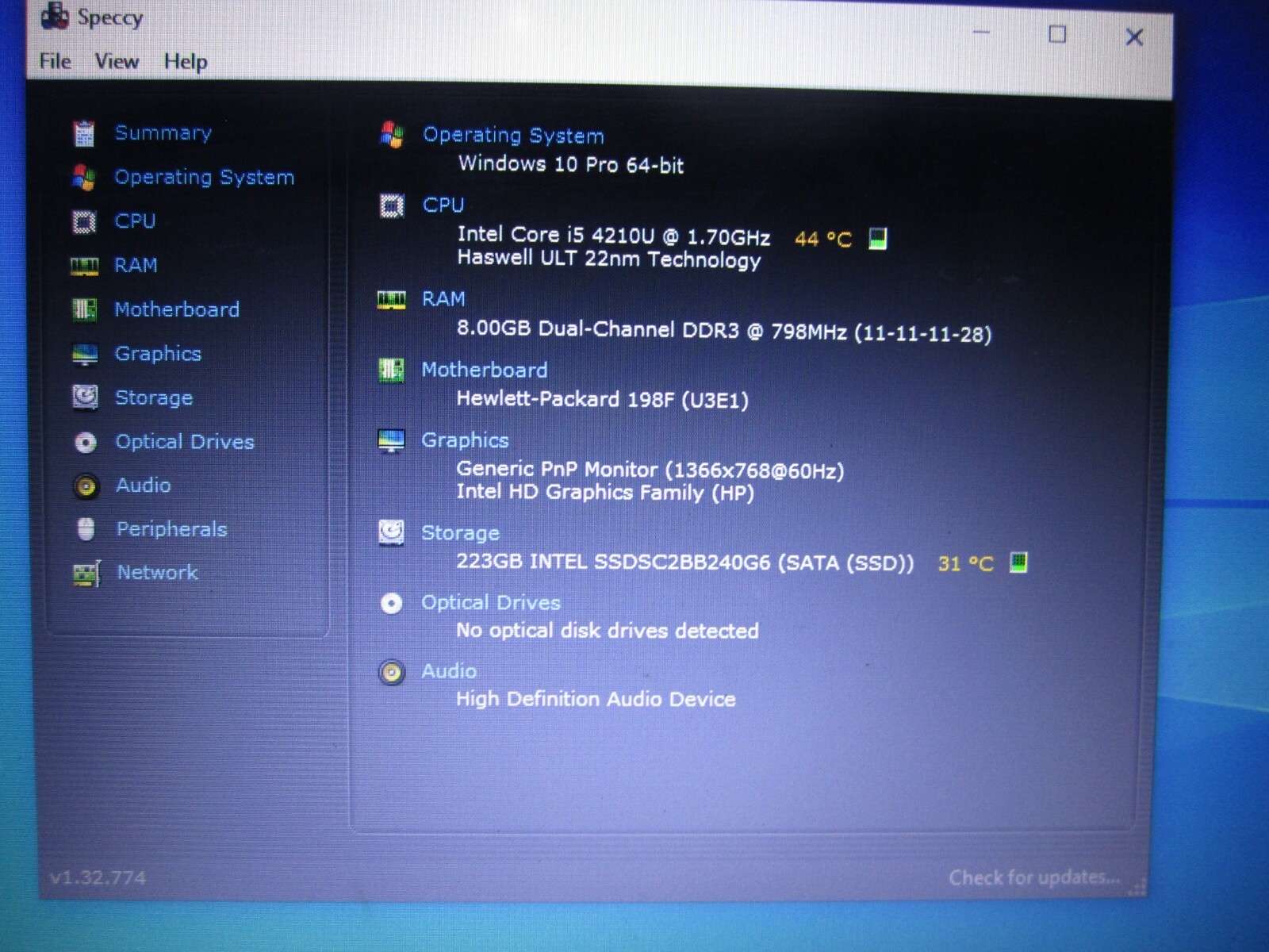 HP EliteBook 740 G1 Laptop Core i5 1.7 GHz 8GB RAM 240GB SSD Win 10 Pro