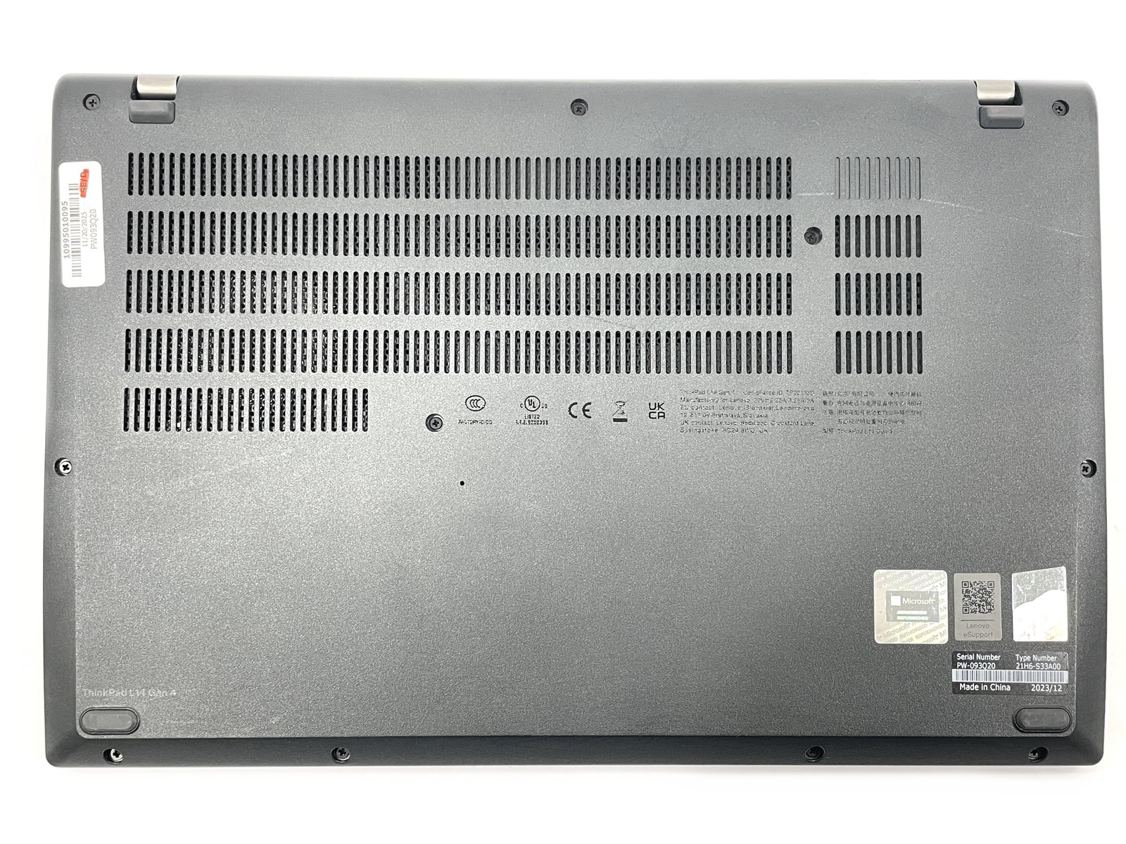 Lenovo ThinkPad L14 Gen 4 Laptop Ryzen 5 Pro 7530U 256GB SSD 16GB RAM – No OS