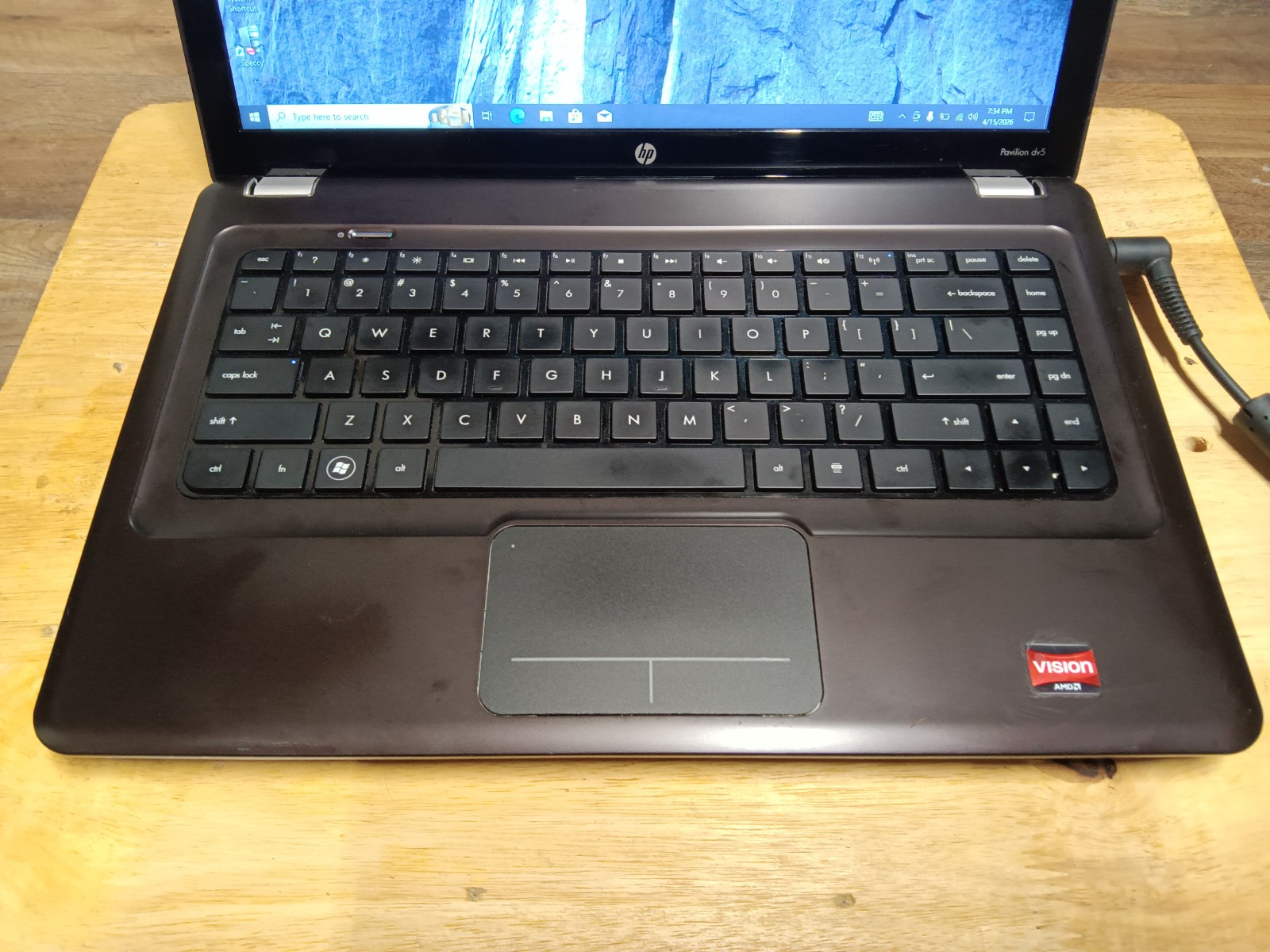 Hp Pavilion dv5-2134us/Amd Athlon P340 2.20/4gb/128gbSSD/Windows 10 ProWeb/14.5″