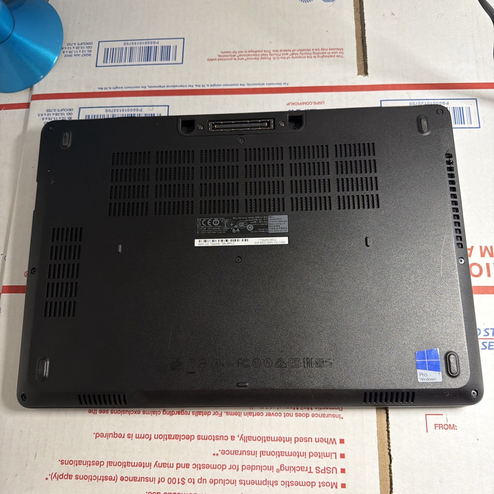 Dell Latitude E5470 Core i5 No Power Samsung 480GB SSD Missing RAM AS‑IS