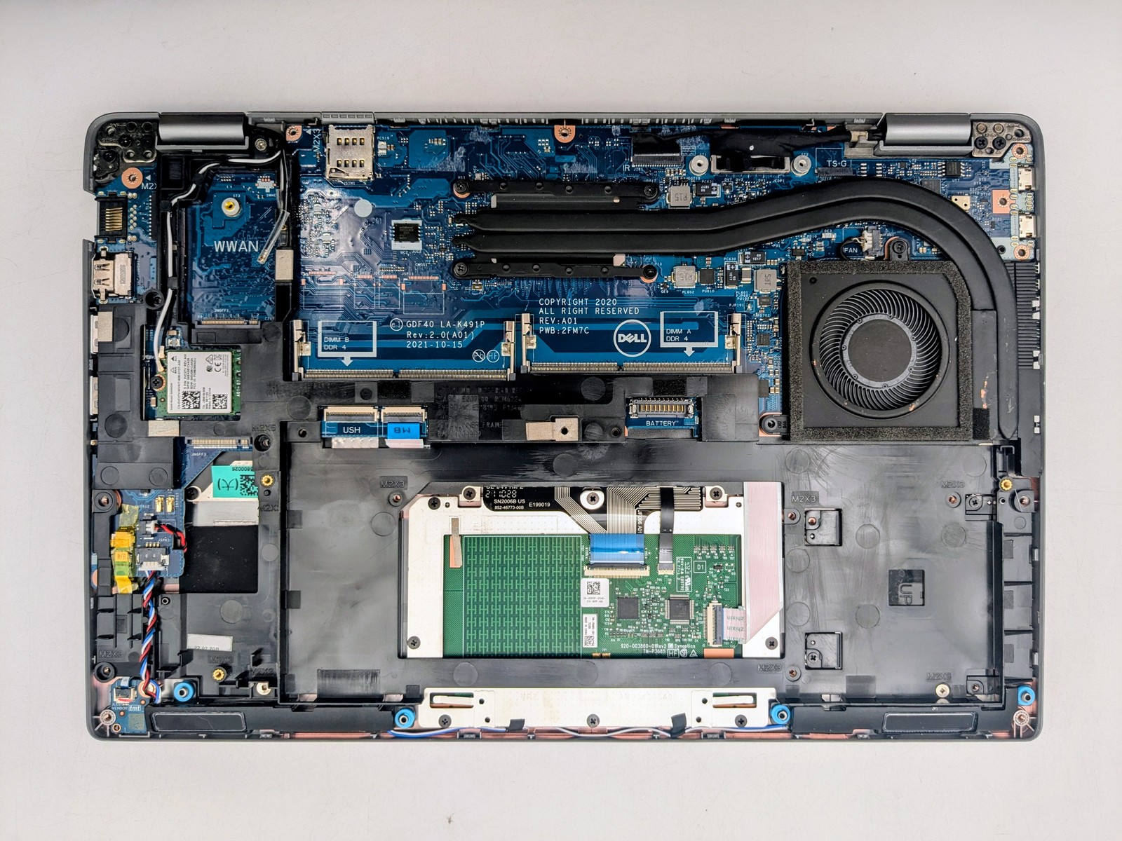 DELL LATITUDE 5420 14″ I5 Webcam Backlit Motherboard Palmrest *READ*