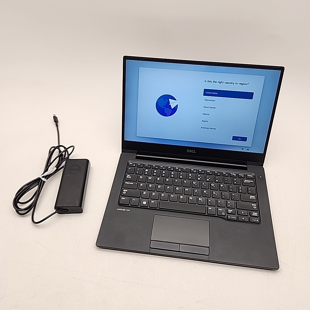 Dell Latitude 7370 Intel M7-6Y75 8GB 256GB SSD WIN11 Pro Laptop Battery Fair