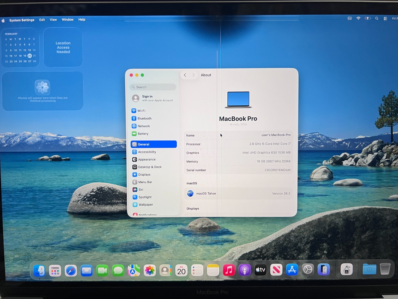 Apple MacBook Pro 16″ 2019 – i7 6-Core – Radeon 5300M 4GB- 16GB RAM – 512GB SSD