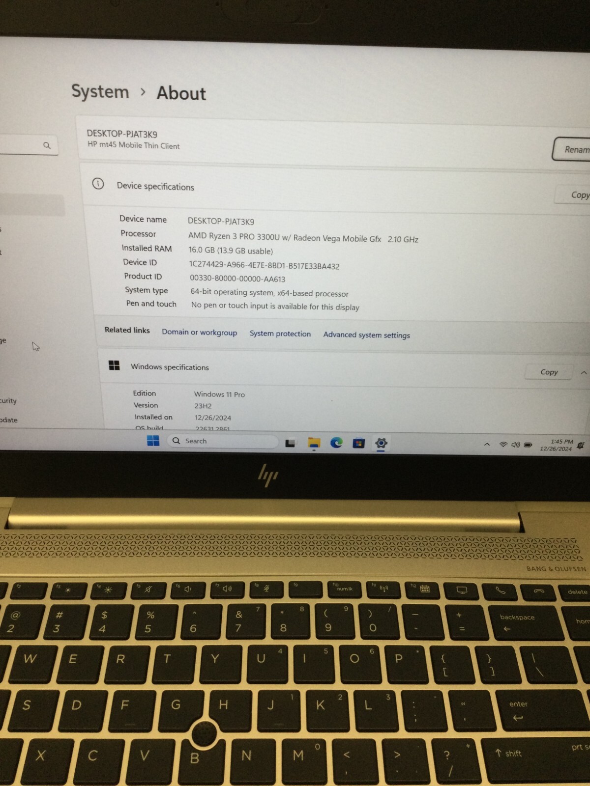 HP EliteBook 840 G5 14″ AMD RYZER 3 PRO 3TH GEN 2.10GHz 16GB RAM 128GB SSD