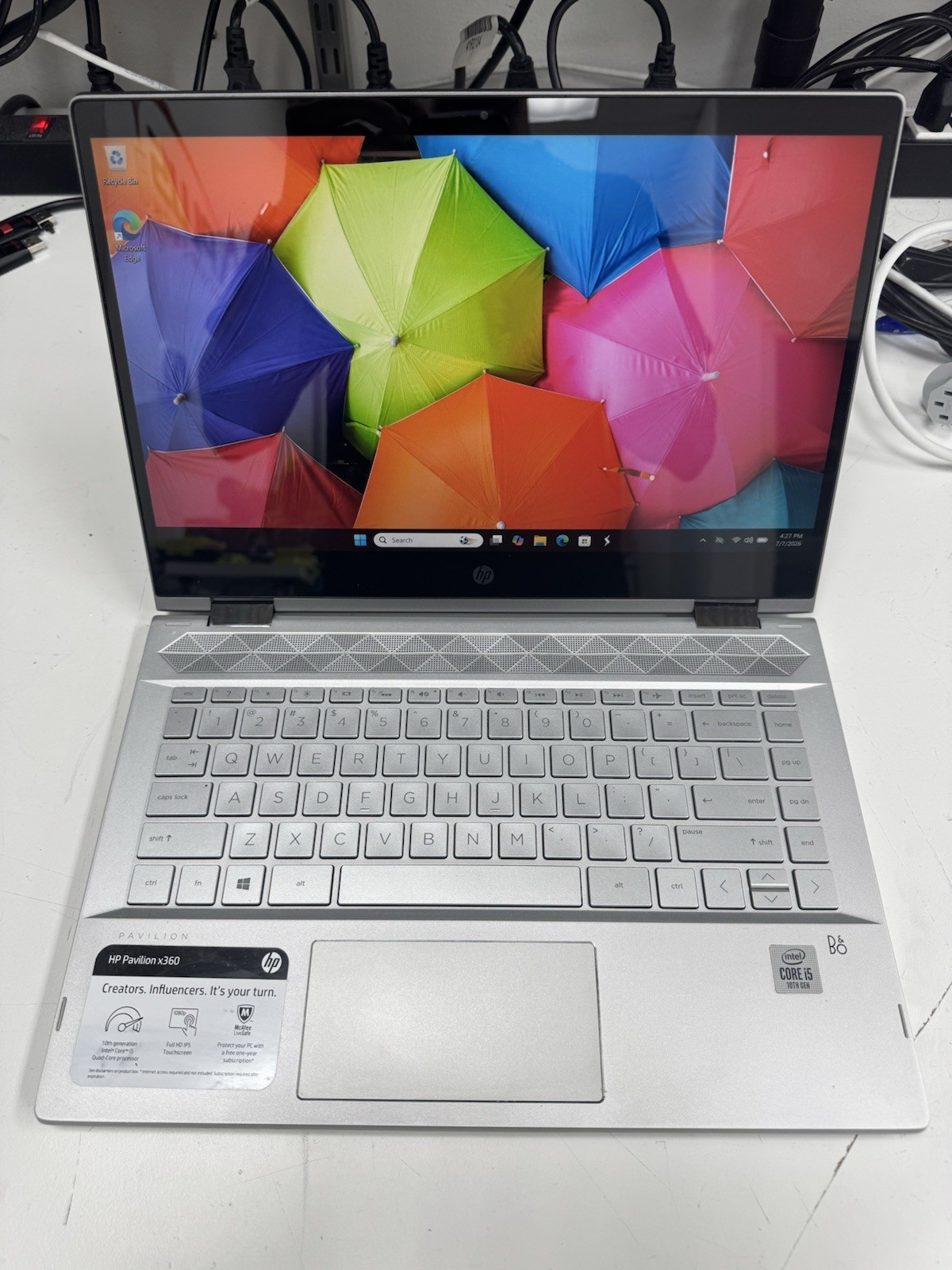 HP Pavilion x360 14-CD2053CL Touch i5-10210U 1.6 GHz 8GB 256GB NVMe SSD