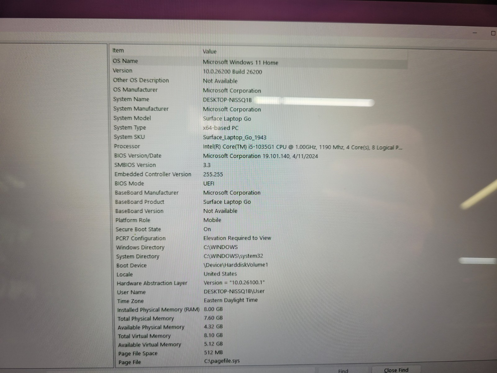 Microsoft Surface Laptop Go 1943 i5 1035G1 1.0GHZ 12.4″ 8GB 128GB Win 11 Mouse