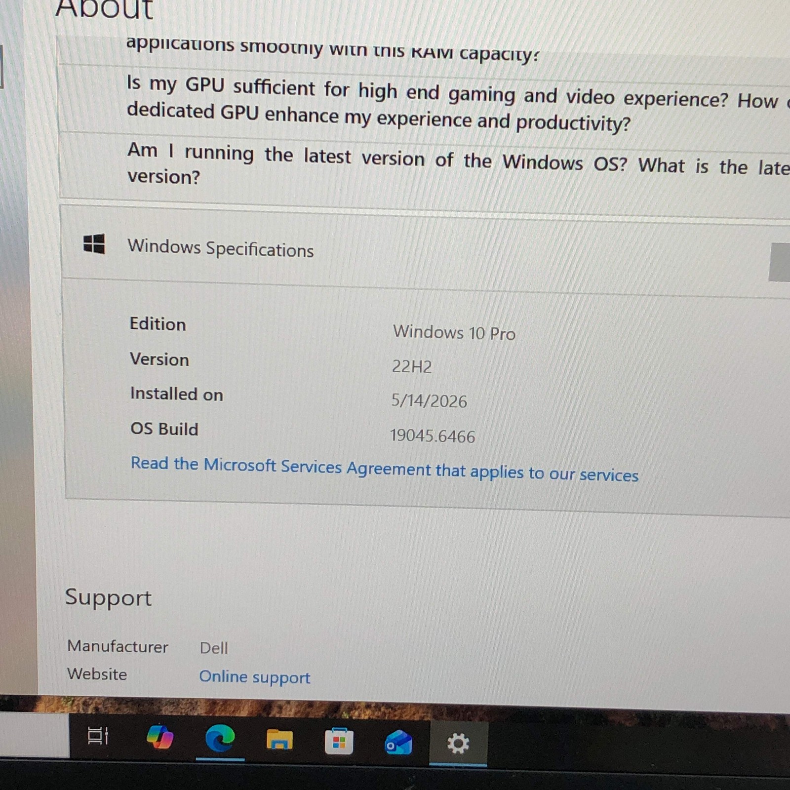 Broken Dell XPS 13 9380 13.3″ i5-8265U 1.6GHz 8GB RAM 256GB SSD /Bad Battery