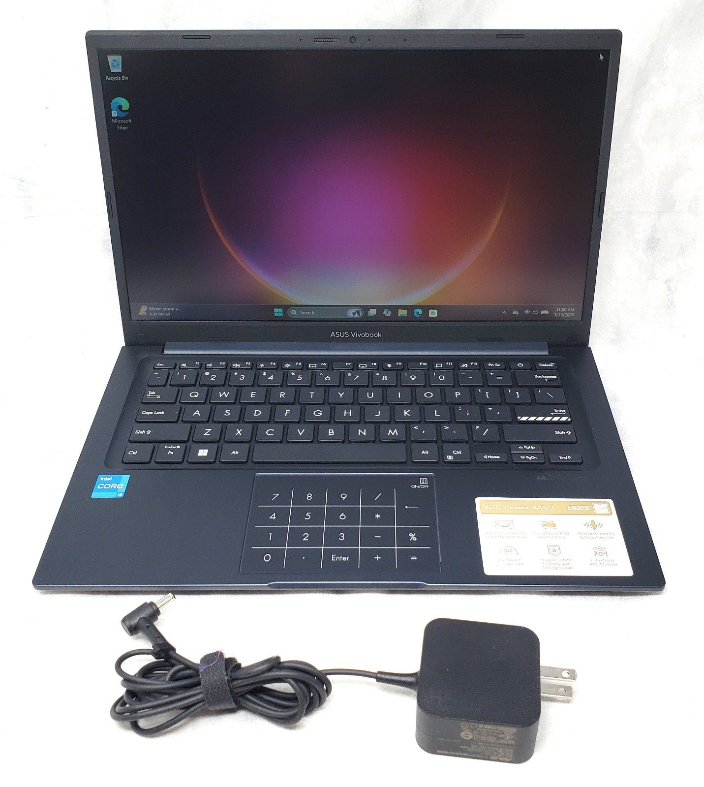 Asus Vivobook X1404Z/ 14″/ i3-1215U 1.2GHz/ 8GB RAM/ 128GB SSD/ Windows 11 Home
