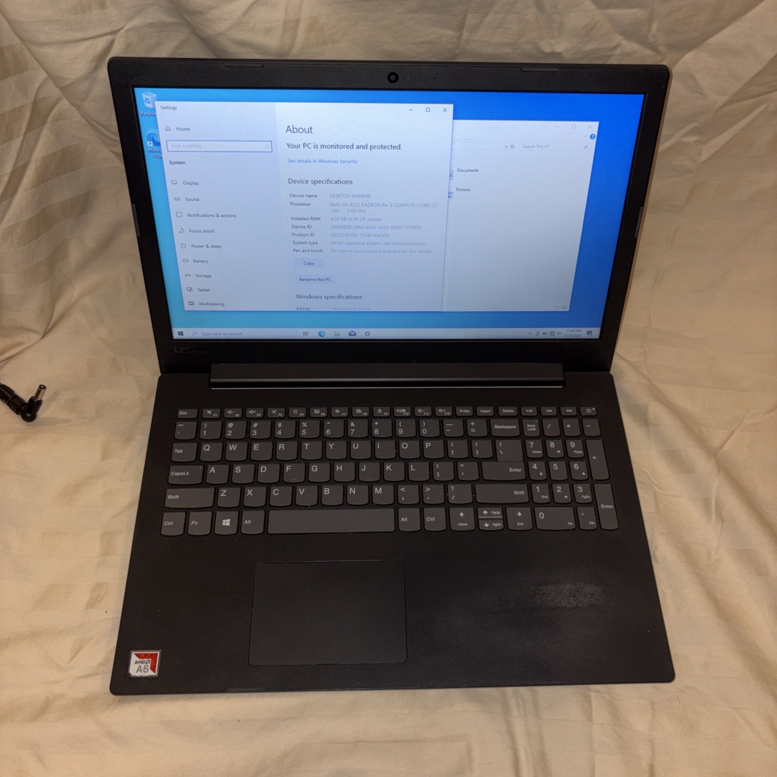 Lenovo IdeaPad 1 130-15AST 15.6″ A6 9225 2.6GHz 4GB RAM 500GB HDD