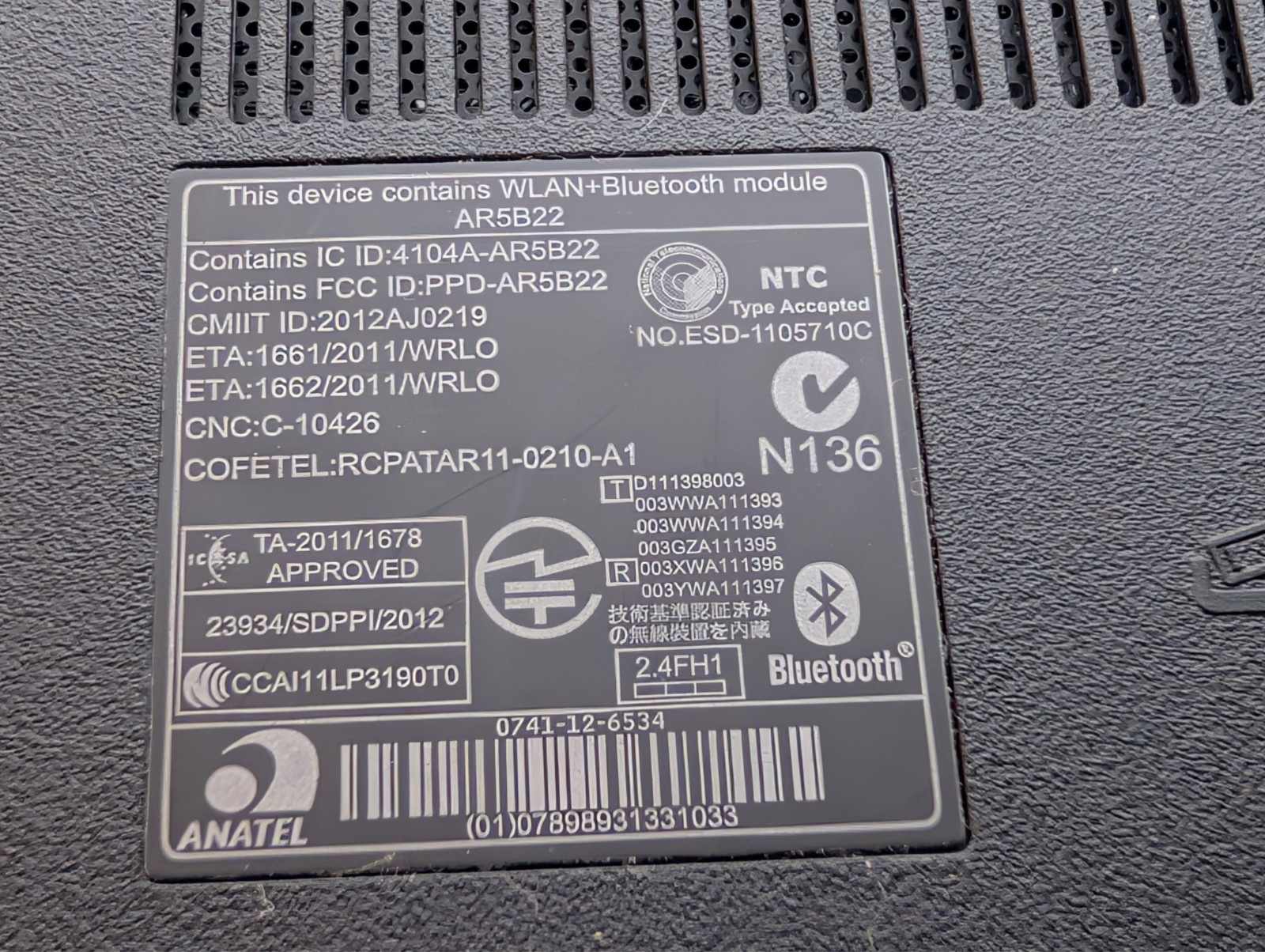 ACER Aspire v5 – 473P – 6459 laptop Windows 10 Home. See photo.
