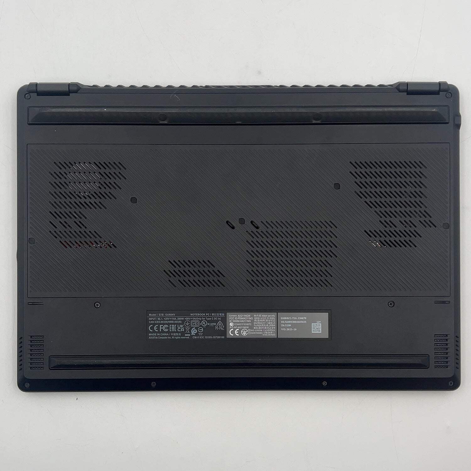 Asus ROG Zephyrus M16 GU604V 16″ i9-13900H 2.6GHz 32GB RAM 1TB SSD RTX 4070