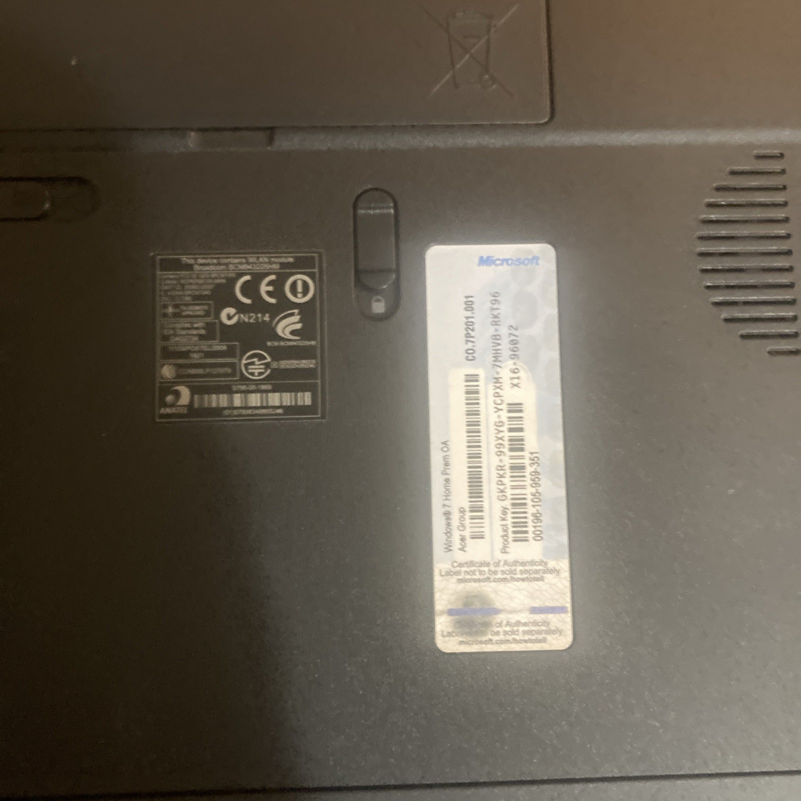 ACER Aspire 5742 Series PEW71 ( WORKS )
