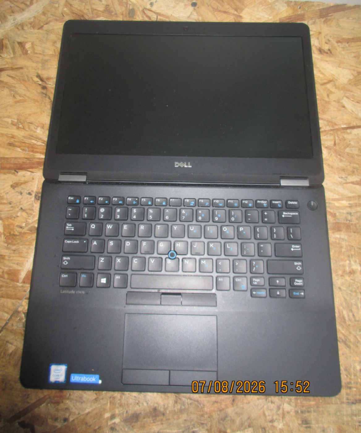 Dell Latitude E7470, Intel Core i7-6600U @ 2.60Ghz, 8GB RAM, NO SSD/OS/BATTERY.