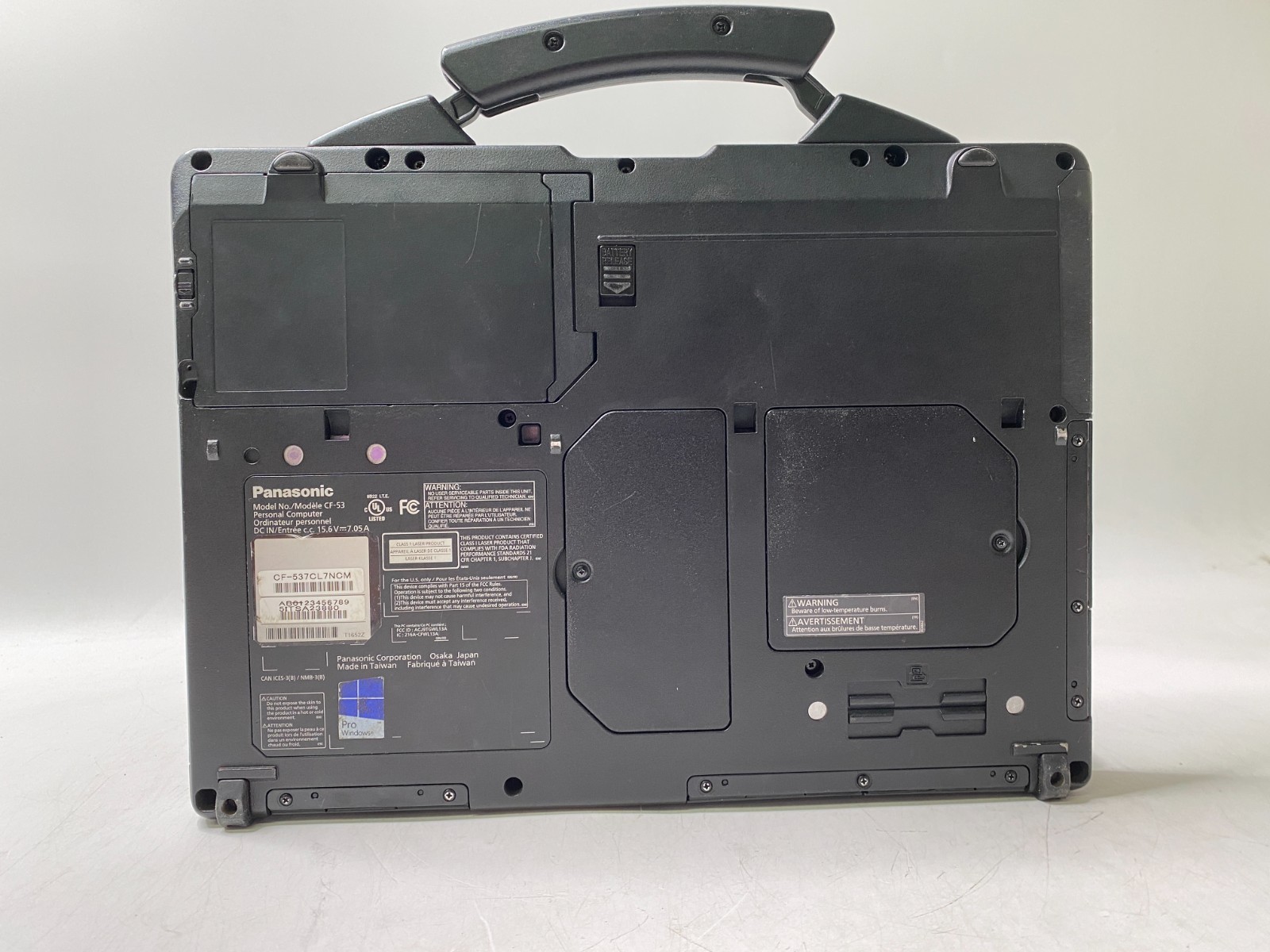 Panasonic Toughbook CF-53 MK4 i7-4600u 16GB DDR3 500GB SSD W11P 93% Battery