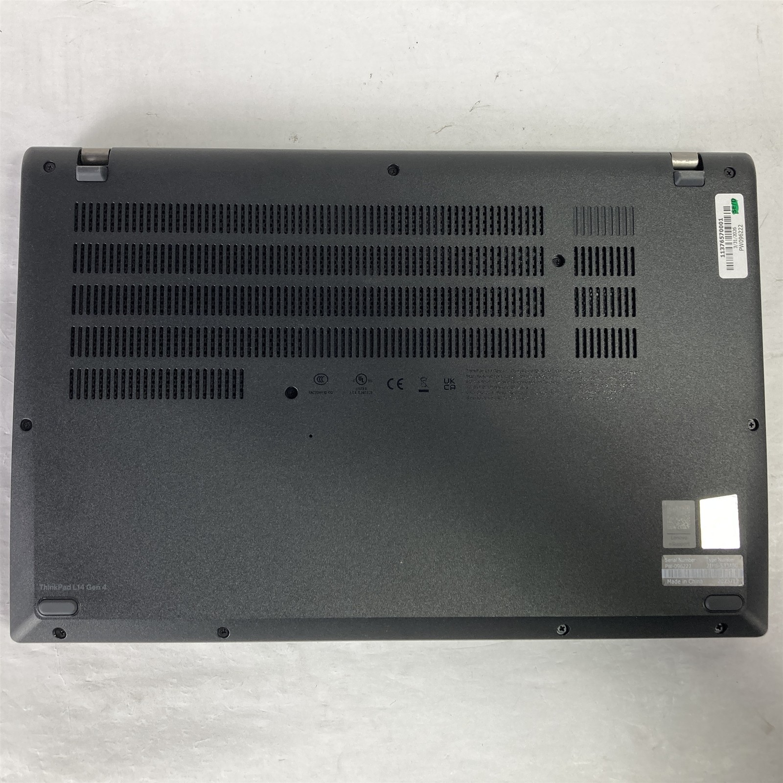 Lenovo ThinkPad L14 G4 14″ Laptop Ryzen 5 Pro 7530U 2.0GHz – 16GB Ram – No Drive