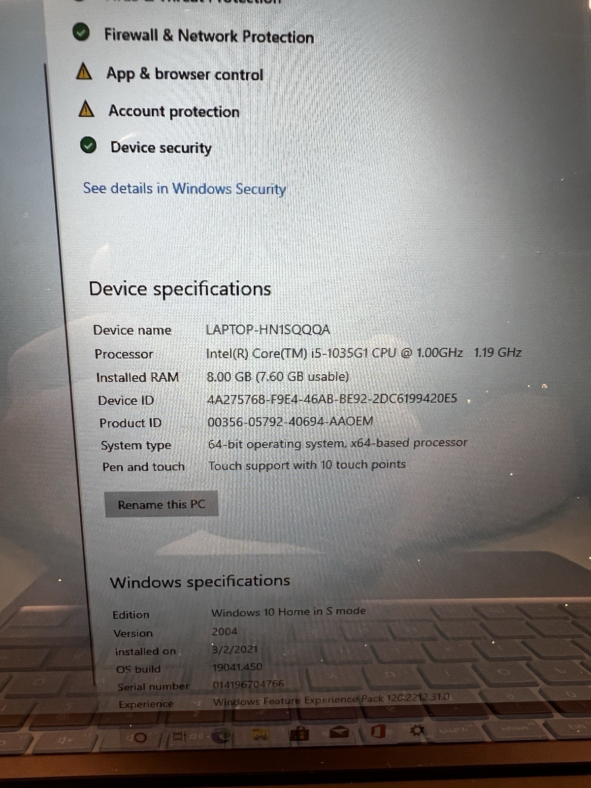 Microsoft 12.4 inch (128GB, Intel Core i5 10th Gen., 1GHz, 8GB) Notebook/Laptop