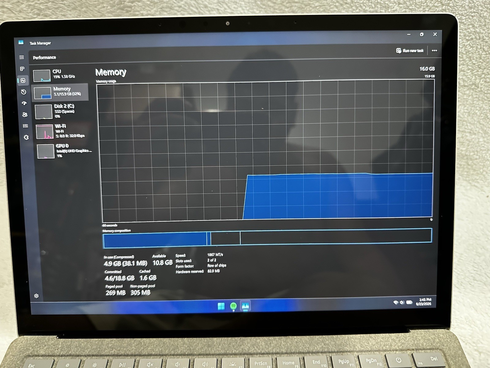 Microsoft Surface Laptop i7-8650U 16GB 1TB SSD Windows 11 Home Touch