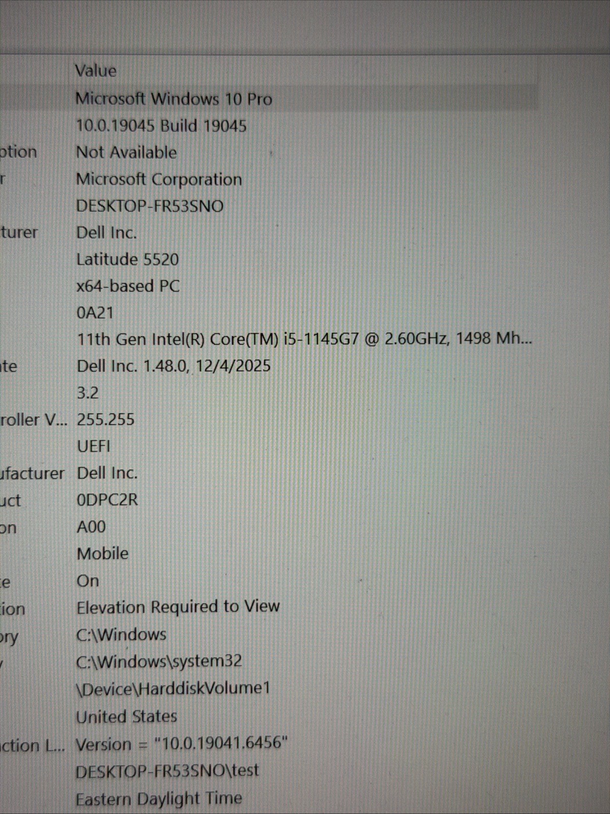 Dell Latitude 5520 15″ i5-1145G7@2.6GHz, 8GB RAM, 256GB M2, Win 11 Pro