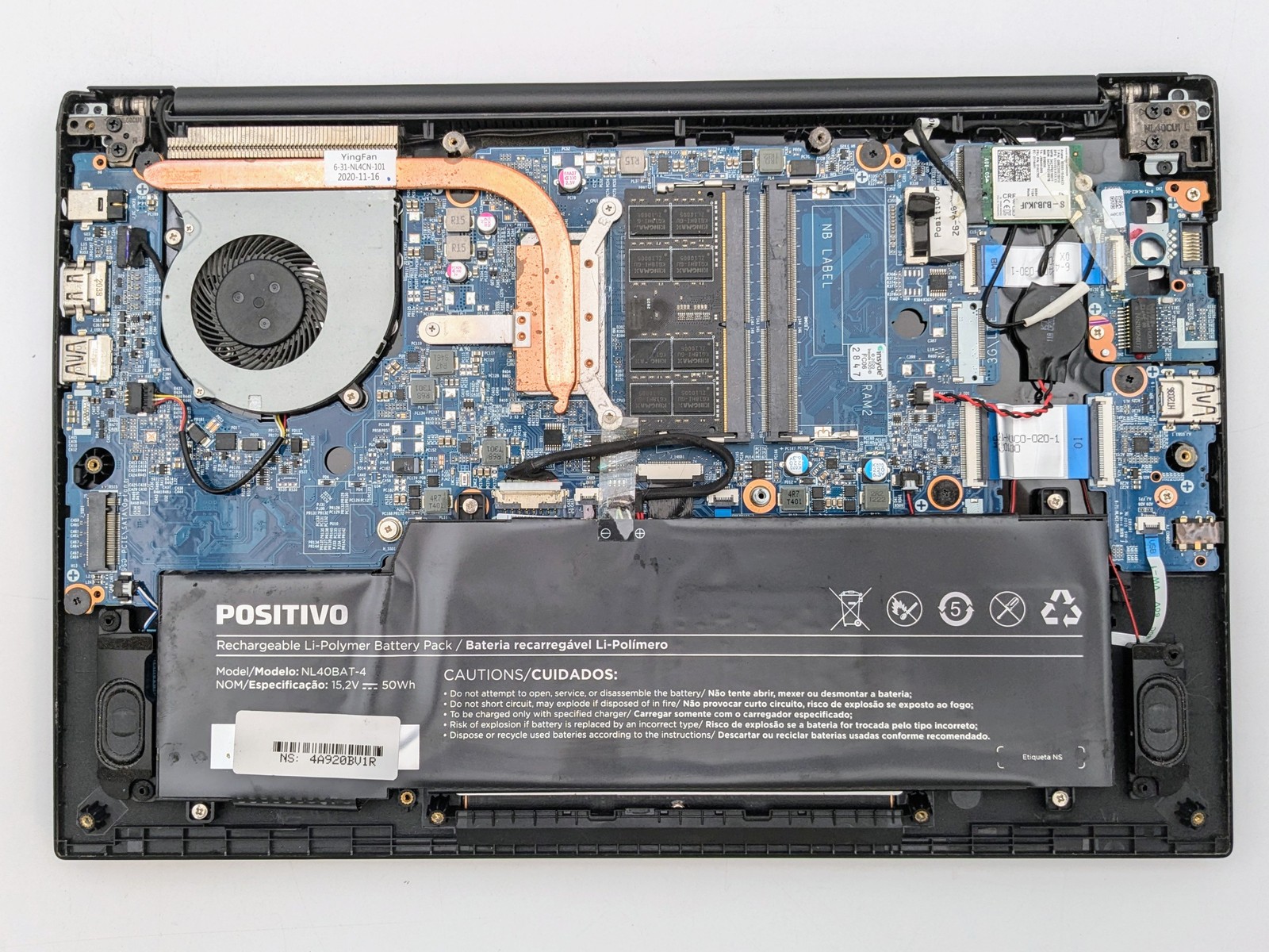 POSITIVO Master N4340 14″ FHD I5-10210 Backlit FPR Motherboard Palmrest *READ*