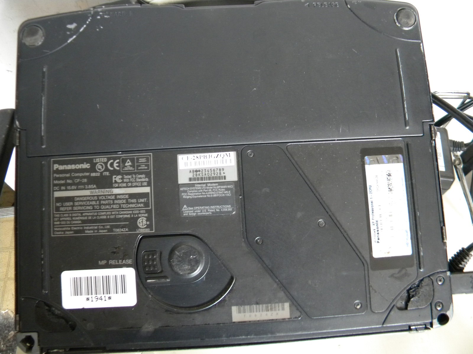 Panasonic CF-18 C2D P3 III 800MHz 256MB 80GB XPP DB9 port Touchscreen ready
