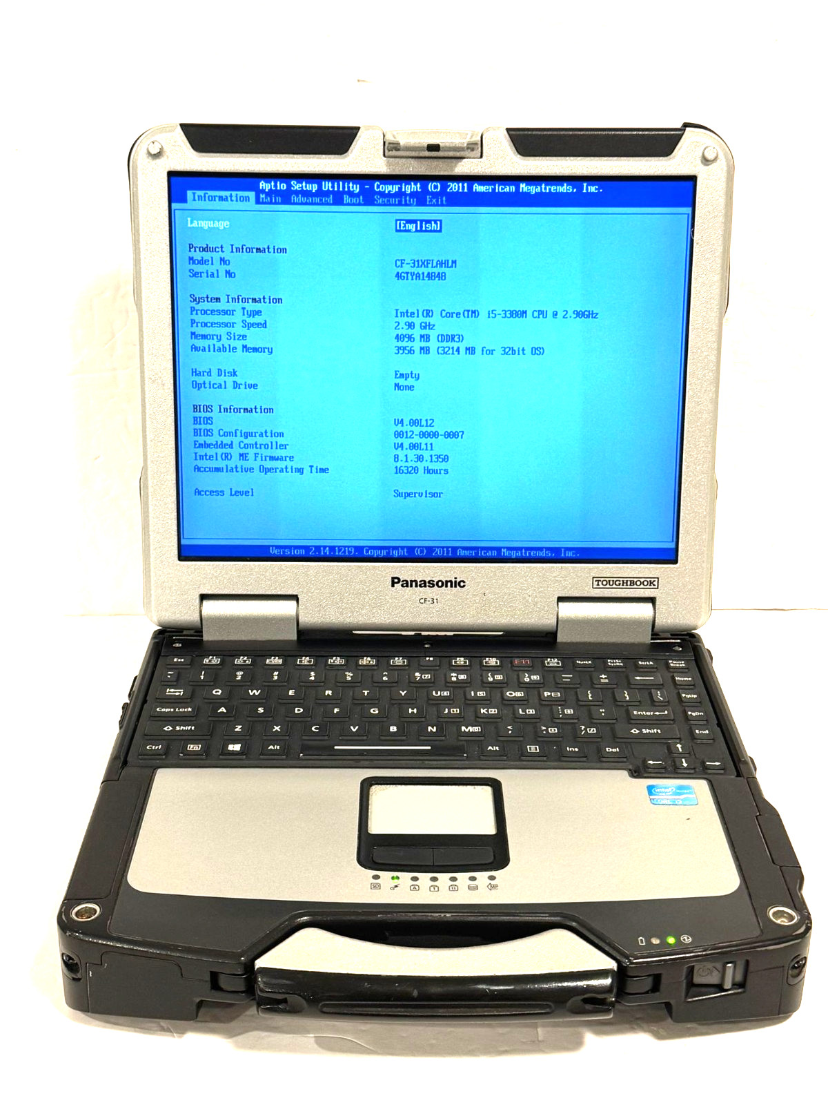 Panasonic Toughbook CF-31 Core i5 3380M 4GB RAM NO HHD/NO Charger