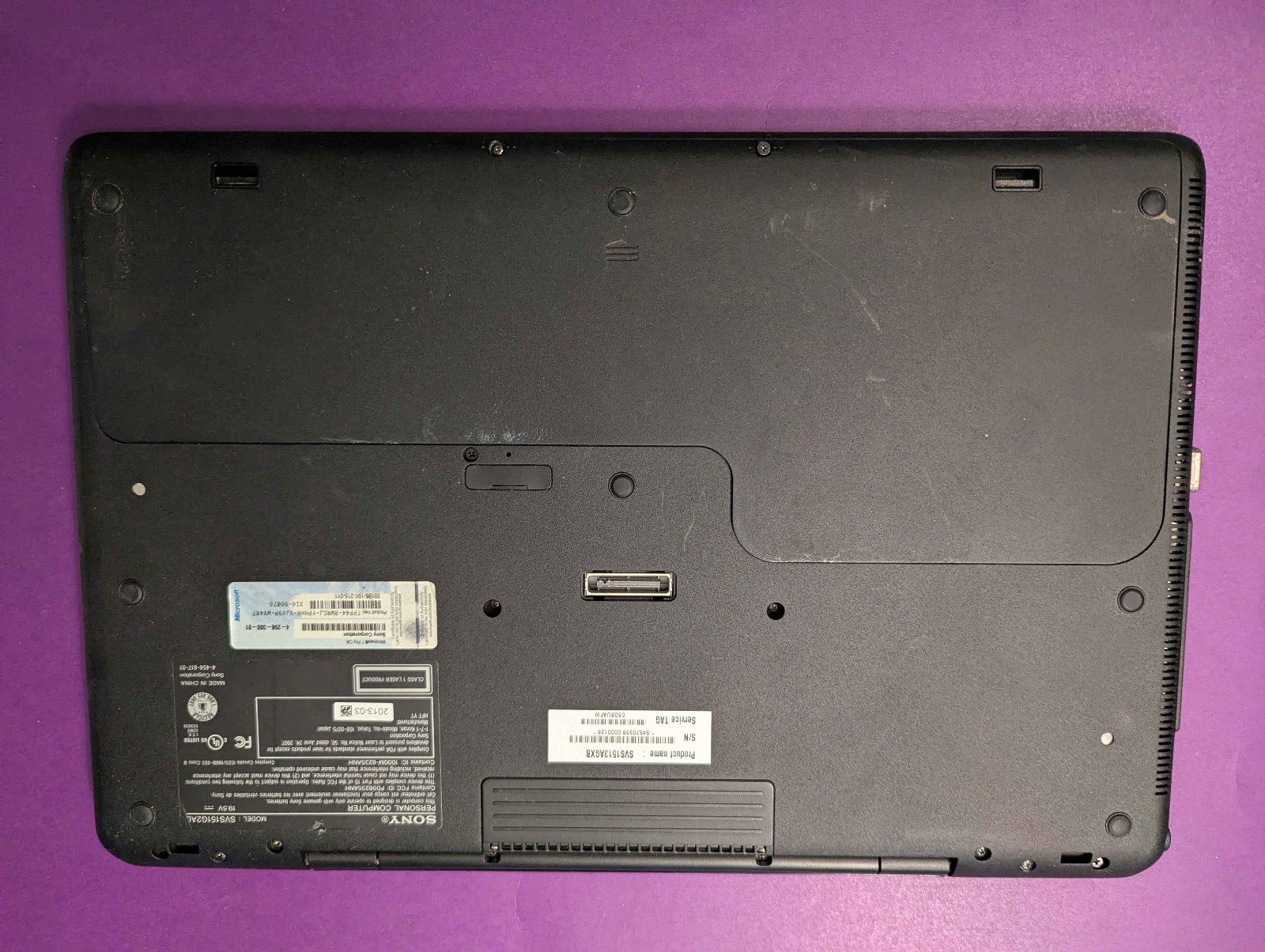 Sony Vaio SVS13A25PXB 13″ S Series Rare (2012) Carbon Fiber [USED/NOT WORKING]