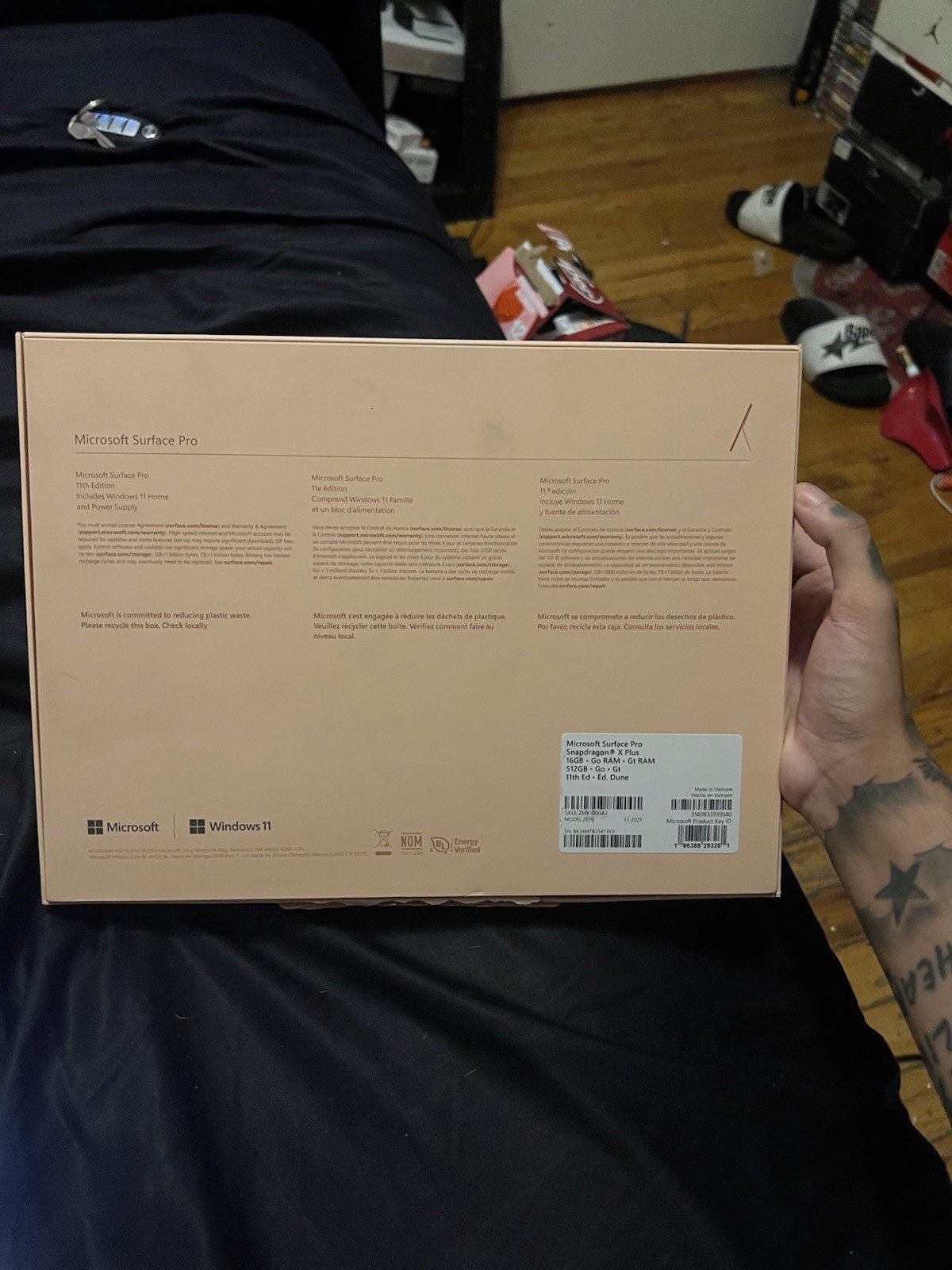 Microsoft Surface Pro 13” Snapdragon X Plus 11th Edition – Rose Gold -512GB 2025