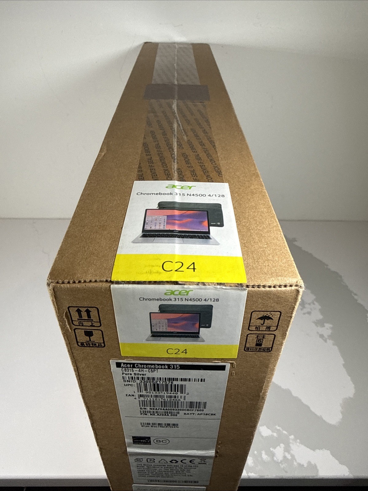 New Acer Chromebook 315 15.6″ FHD N4500 4GB 128 eMMC 50Wh Li-ion Battery 2023*