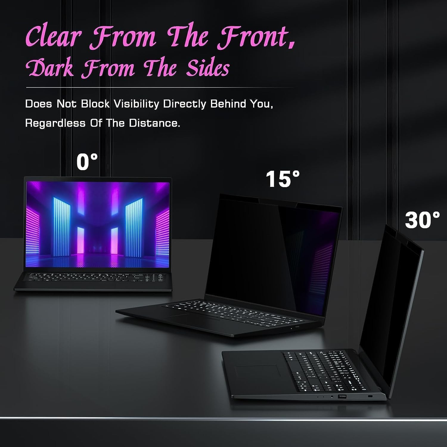 Magnetic Privacy Screen for 14 Inch 16:10 Laptops, Anti-Glare Shield for HP, Len