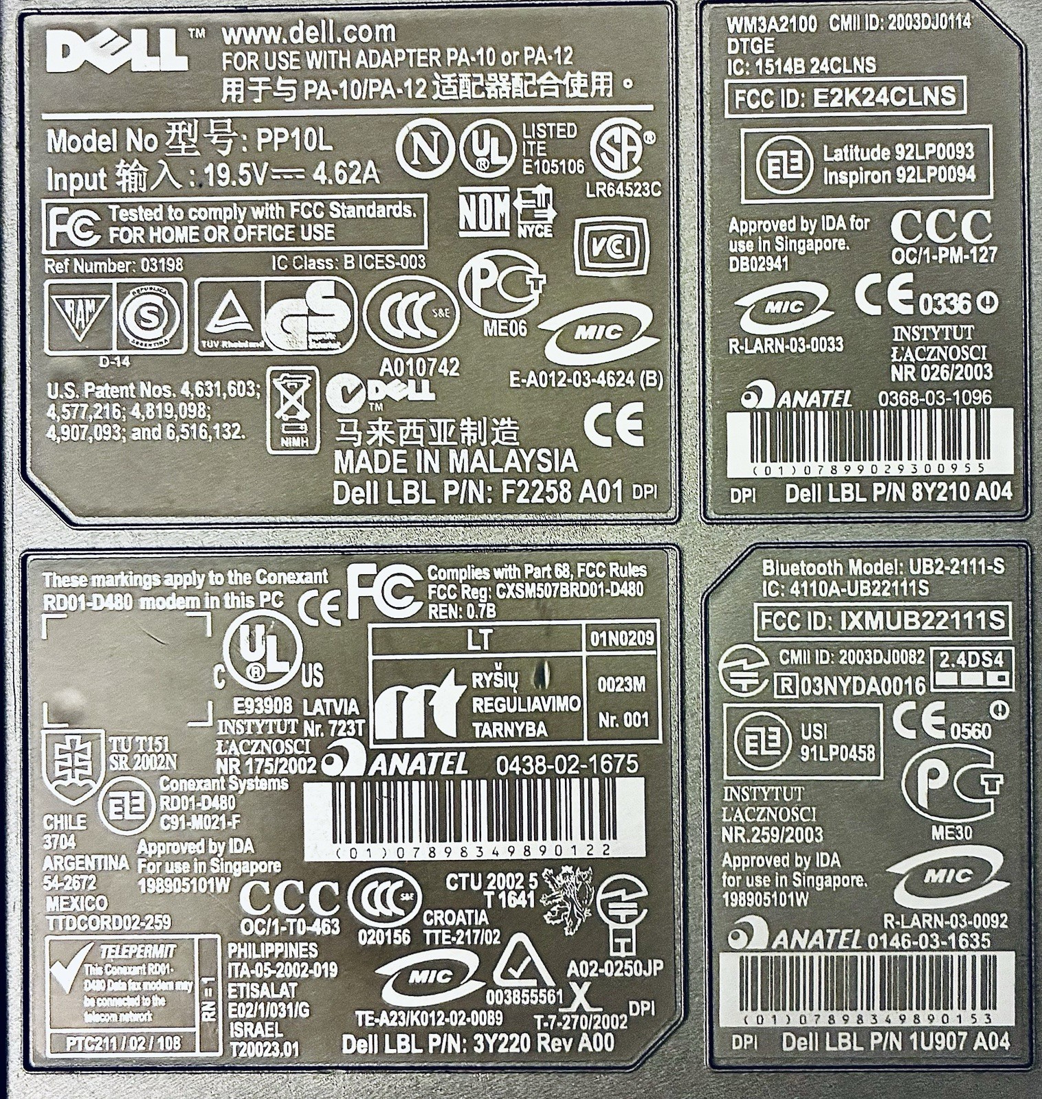 Dell Laptop D505 Windows XP 15” -Parallel port-9 pin Serial Port-RS232