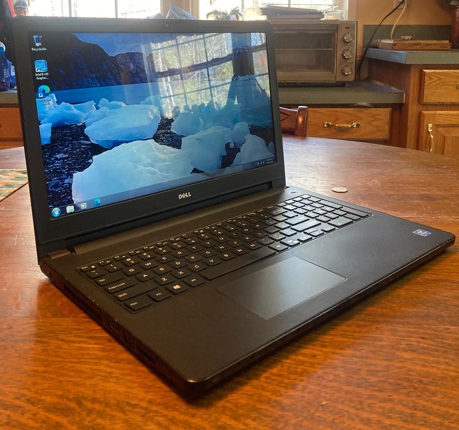 15.6″ Dell Inspiron 3552 Laptop Windows 7 intel 1.6ghz 8gb 250gb DVDRW Btooth