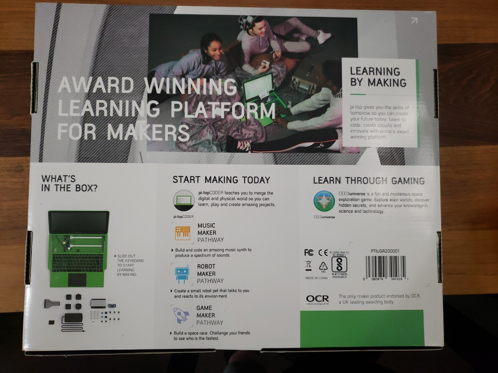 Pi-top 3 Laptop w/ Raspberry Pi 3 B+ & Inventor’s Kit, 8GB (PTIUGR300001)