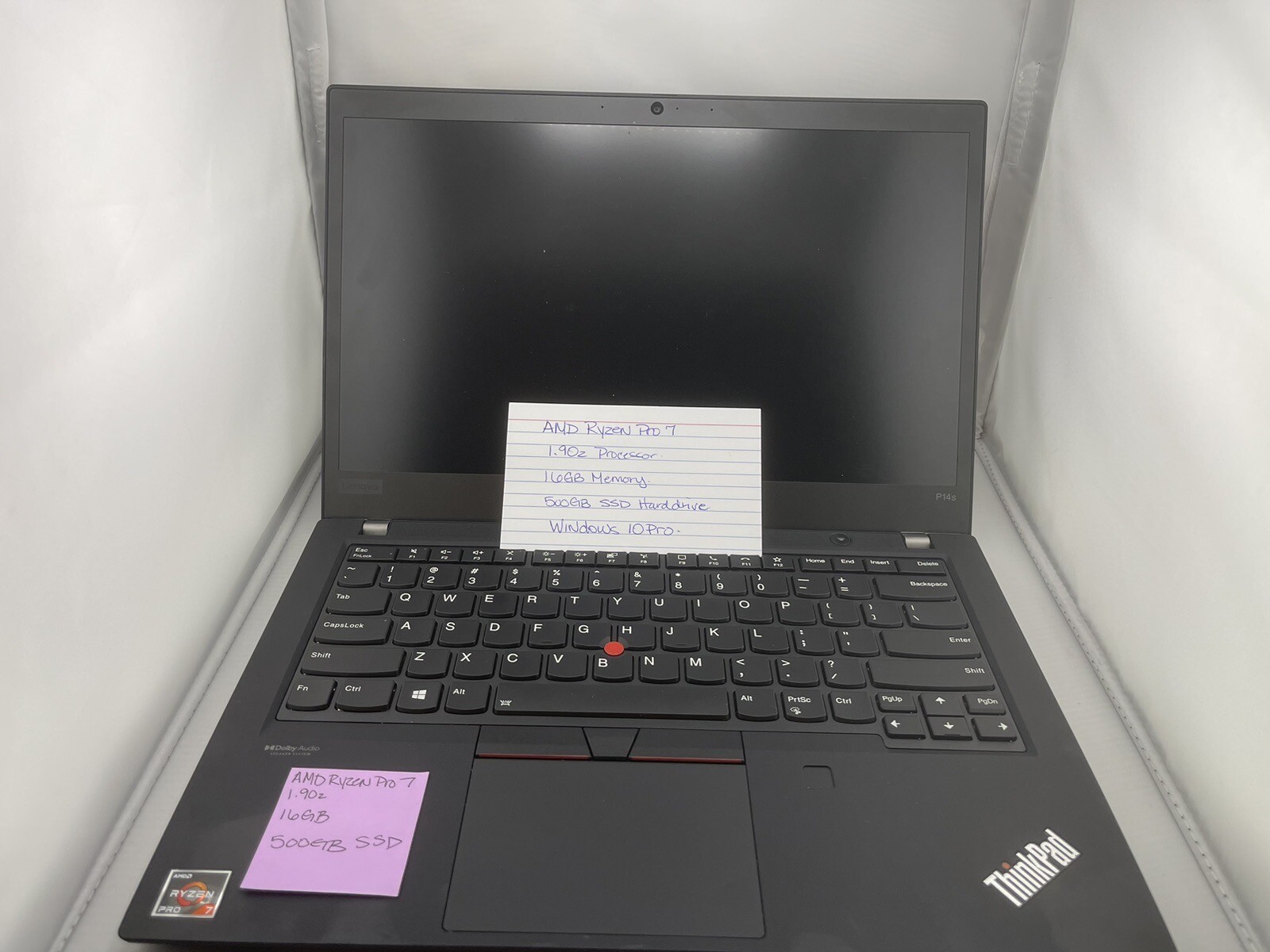 Lenovo ThinkPad P14s Gen 2i 14” (512GB SSD, AMZ RYZEN 7 Gen., 4.70 GHz,
