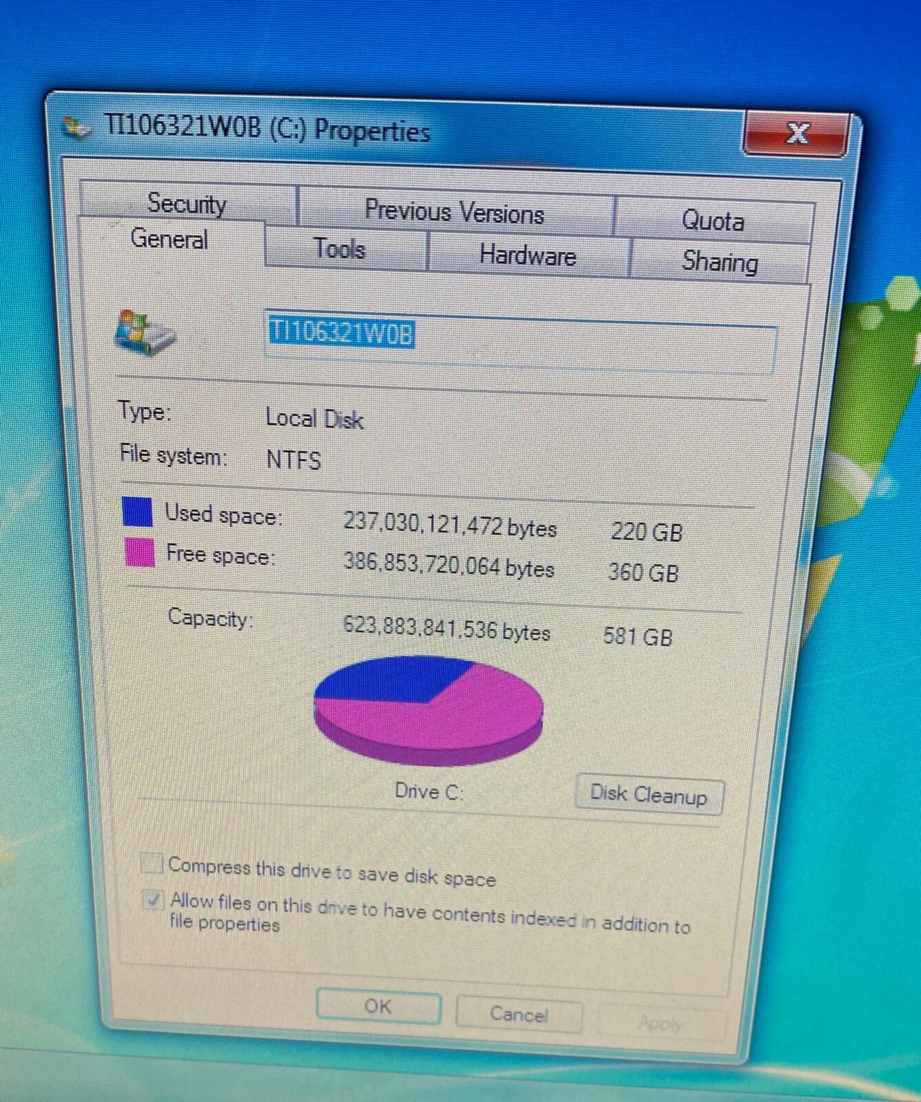 Toshiba Satellite C655 Laptop_Intel Pentium B960 CPU @ 2.20 GHz_4GB RAM_620GB HD
