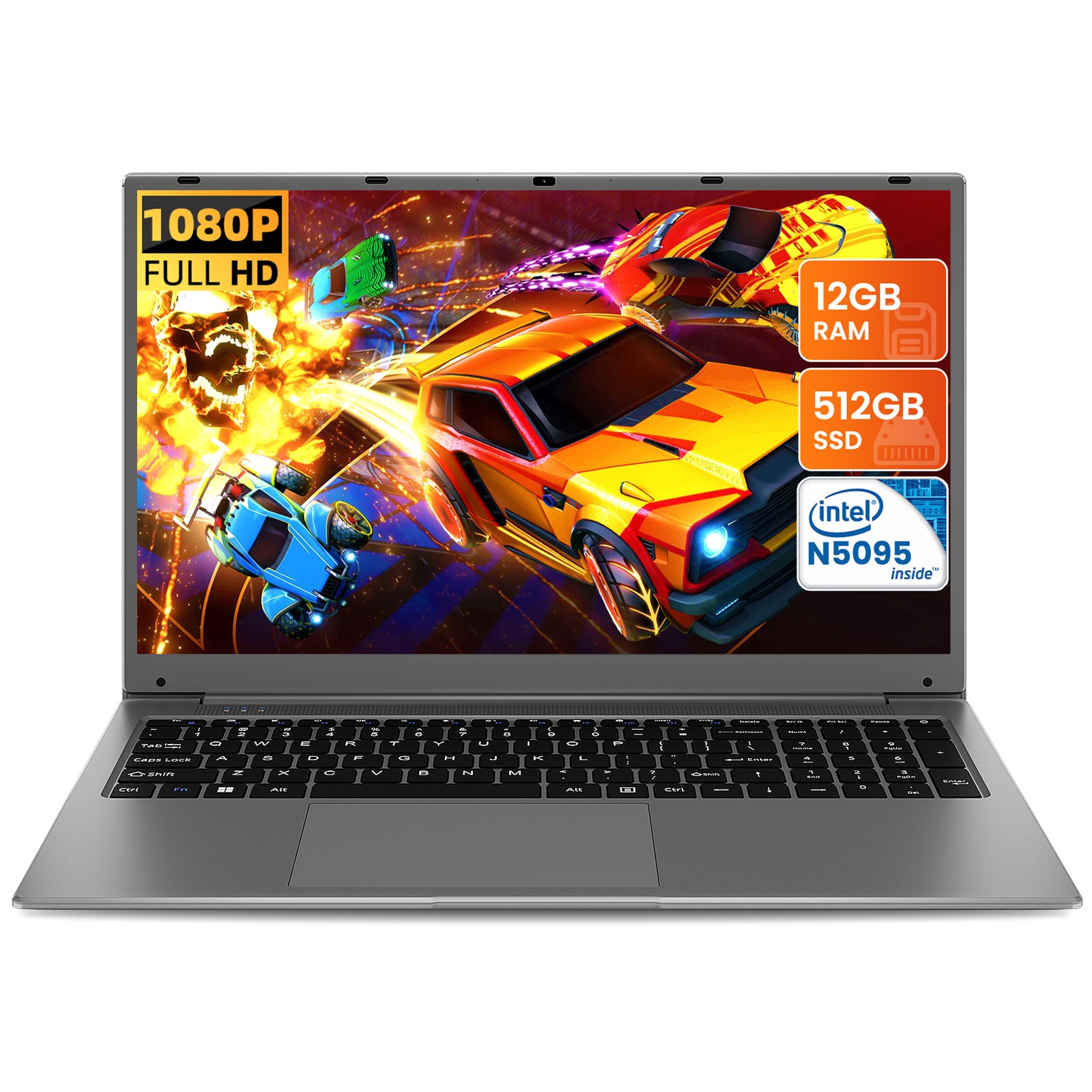 SGIN 17.3″ FHD HD latop Notebook Intel N5095 12GB RAM 512 GB SSD Natural Silver