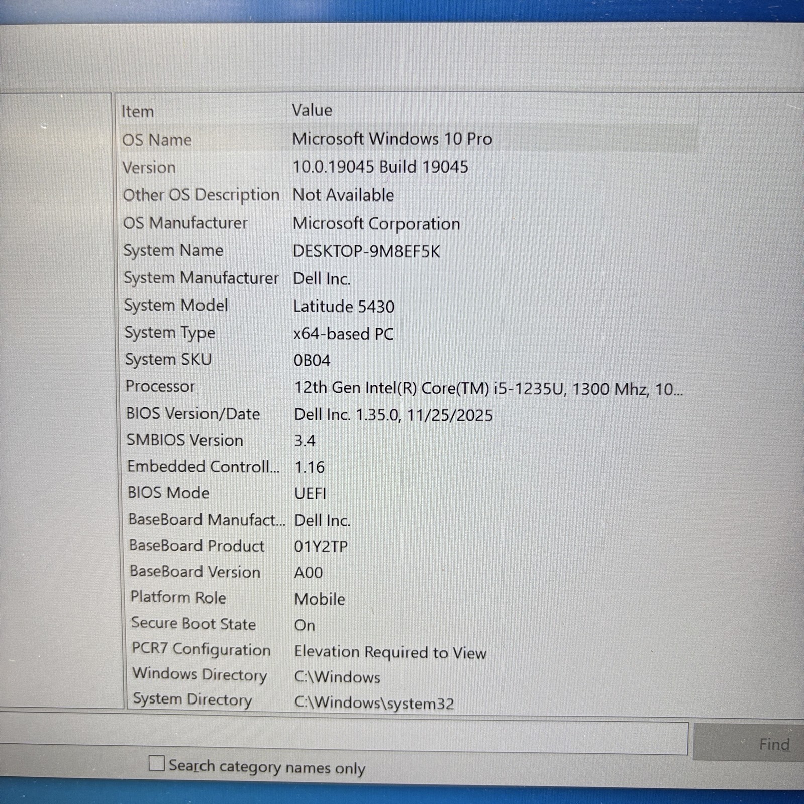 Dell P137G Latitude 5430 i5-1235U 8GB RAM 256GB SSD 14″ Display