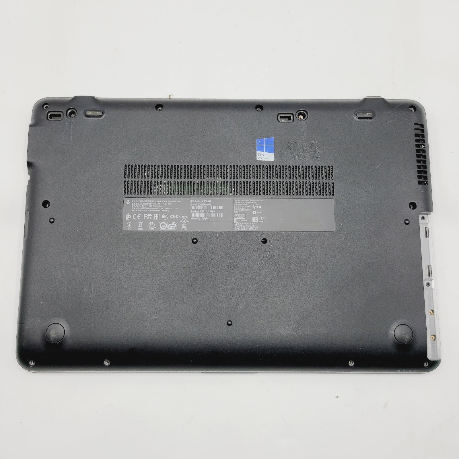 HP Probook 650 G2 Core i5-6200U 2.3GHz 8GB RAM No HDD 15.6″ ***Boot to Bios