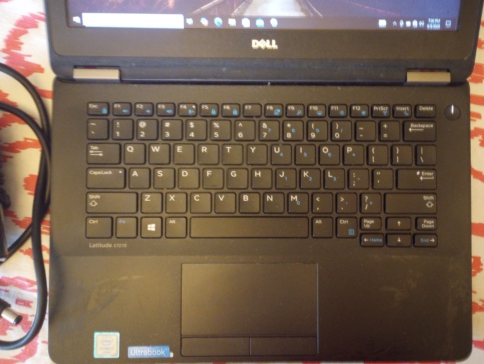 Working! Dell Latitude E7270 12.5” i7-6600U 16GB SSD 128GB AC Adaptor Free Ship
