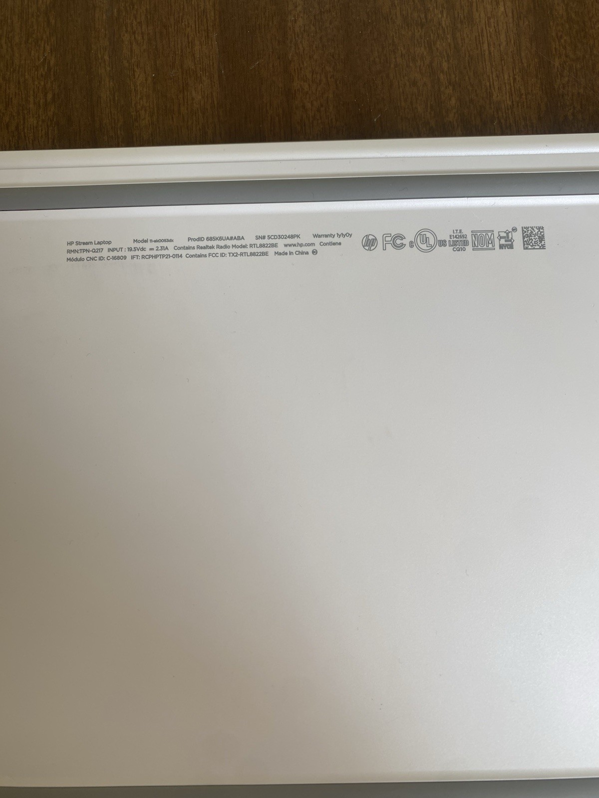 HP Stream 11-ak0053dx 11.6″ 64 GB, 4 GB RAM, Charger Included. Specs in pictures