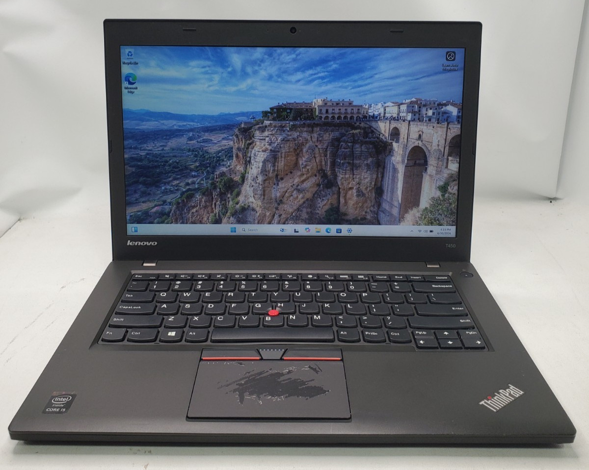 Lenovo ThinkPad T450 Core i5-5300U @ 2.30GHz 8GB RAM 500GB HDD Windows 11 Pro