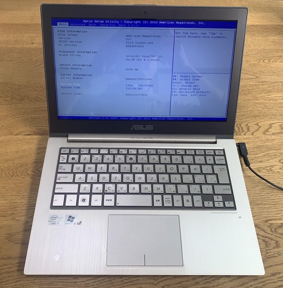 Asus UX31E Core i7 1.8GHz Japanese Model No SSD – BIOS Boots – Ship Worldwide