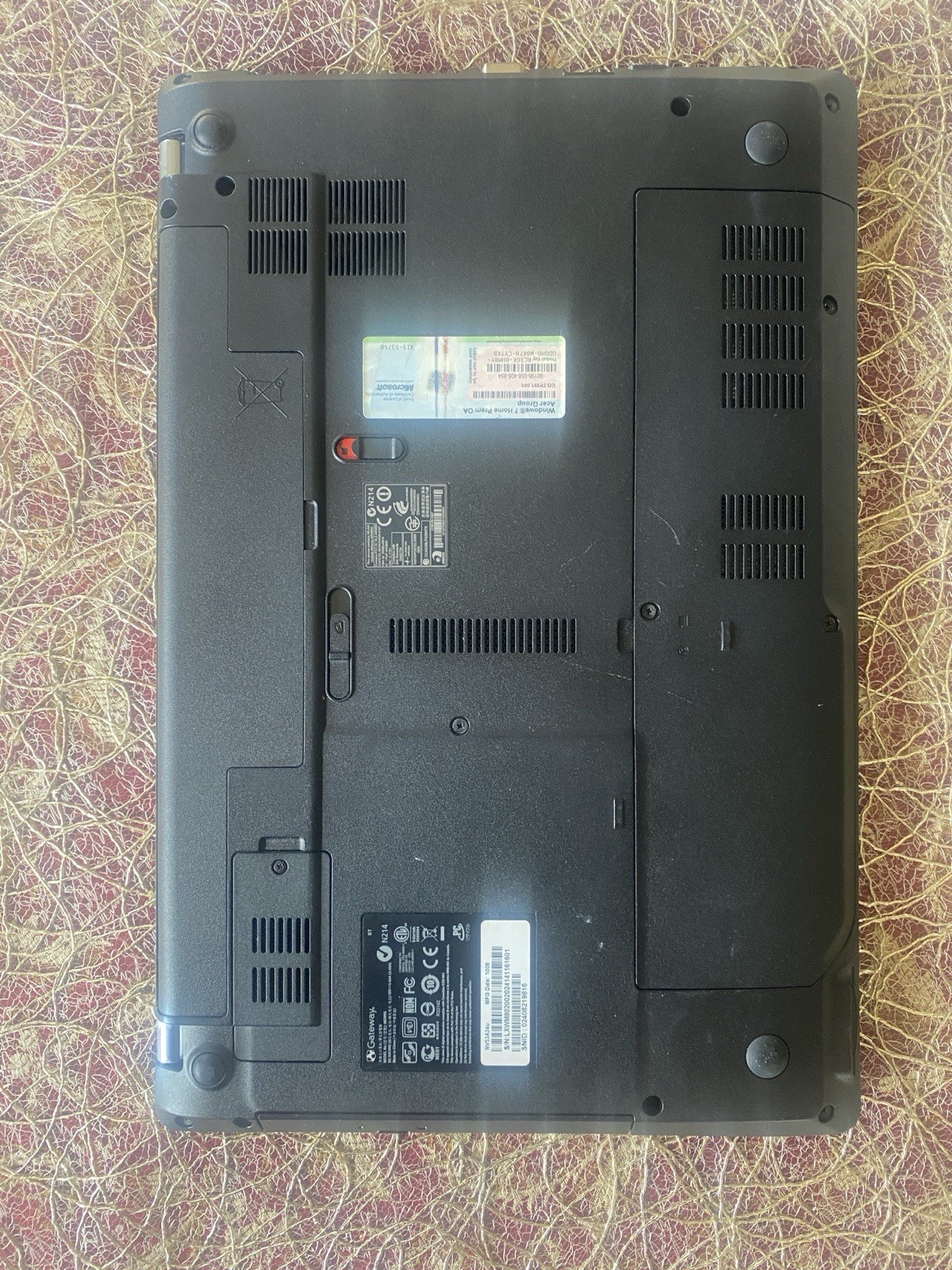 Gateway NEW95 Notebook AMD Vision Processor System Unit For Parts/Repair